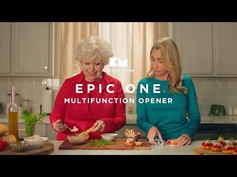 Kitchen Mama Epic One Multifunction Opener: Ergonomic, Magnetic | Ultimate Kitchen Essential