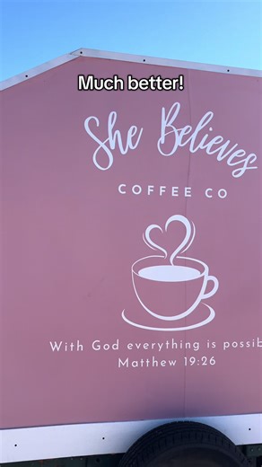 Encouraging Words at a Christian Coffee Shop