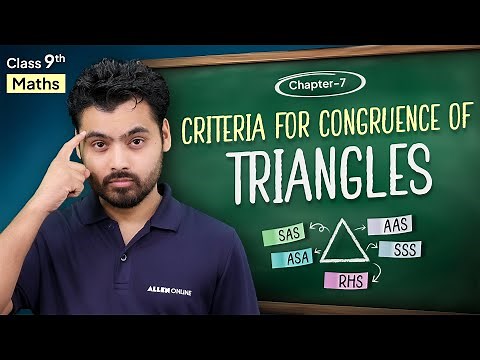 Class 9th Maths | Criteria for Congruence of Triangles | SSS, SAS, AAS, RHS Explained