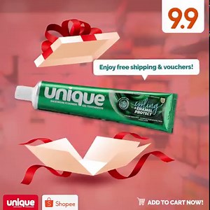 Grab mo na ang chance makatipid this 9.9 sale! 👌 I-add to cart ang UNIQUE toothpaste along with your go-to ACS household products! Now na! Bili na sa supermarkets and grocery stores near you! 🛒 | Unique Toothpaste