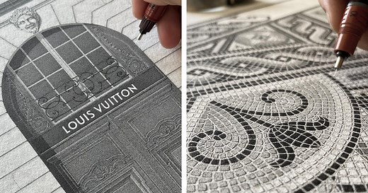 Artist’s Remarkable Patience Brings Stunning Stippling Art to Life With Millions of Dots