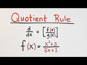 Quotient Rule - Differential Calculus by Teacher Gon