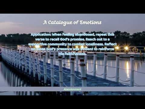 A Catalogue of Emotions 001 #emotionsinbible