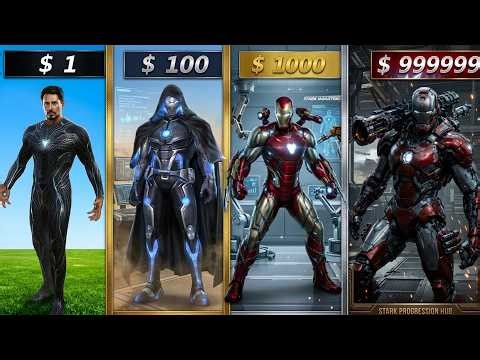 $0 to $1,000,000 Iron Man in GTA 5 😱 (Full Upgrade Challenge)