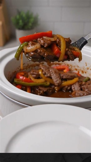 Crockpot Pepper Steak