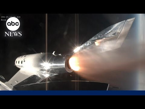 Virgin Galactic's 1st space tourism flight underway | ABCNL
