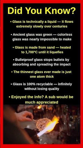 Surprising Facts About Glass Nobody Tells You 🪟😱