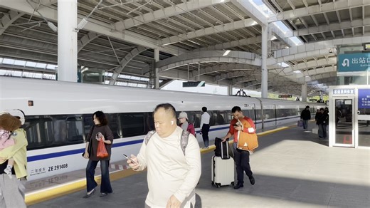 2025年12月1日，G2934（桂林北-汕头）深圳坪山站出站。本务广铁广九段CRH380AL-2914。