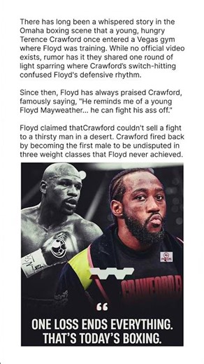 Terence Crawford EXPOSES Floyd Mayweather!