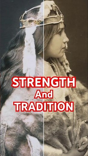 Native American Women | Timeless Strength #historyshorts #nativeamericans #colorized
