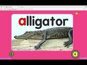 Starfall presents the letter A