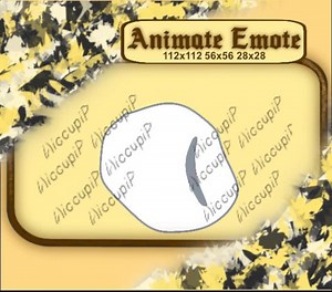 Snowball Splat Animated Emote - Twitch, YouTube, Discord