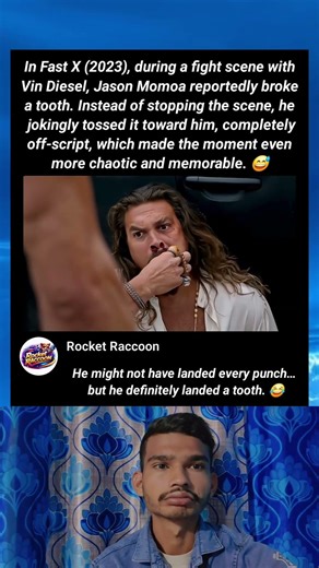 In Fast X (2023), during a fight scene with Vin Diesel, Jason Momoa reportedly broke a tooth.
