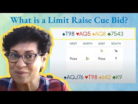 What are Limit Raise Cuebids in bridge? - with Antara Keelor