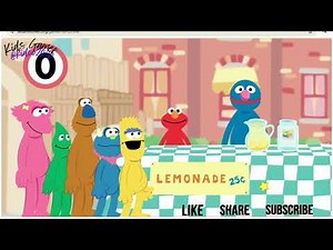 Elmo and Grover's lemonade stand|| Sesame Street || Preschool Game || Elmo's compilation