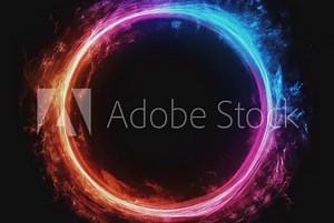 Circular glow. seamless looping time-lapse animation video background