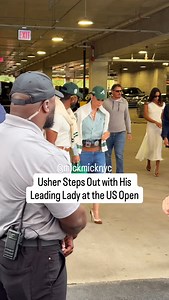 Usher and wife Jennifer Goicoechea lit up the @usopen blue carpet 🎾✨ The Grammy legend and music exec made it a stylish date on the carpet ahead of the Men’s Final 🥰 #USOpen2025 #BlueCarpet @usher | New York Mickey