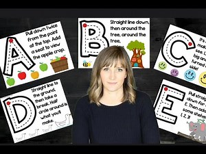 Letter Formation Song 1 Letters A,B,C,D,E