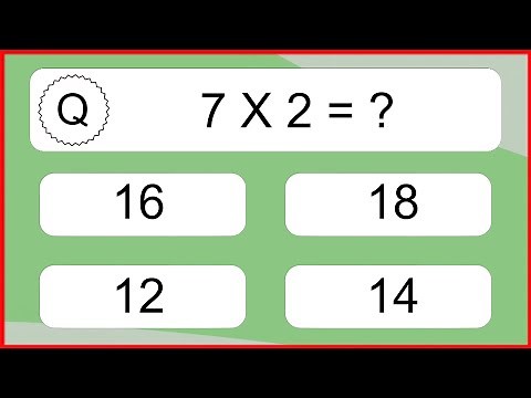 20 Multiplication Quiz Exercises for Kids