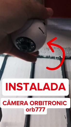 Instalando CAMERA ORBITRONIC ORB777 na #construjafa #segurança #camera #loja