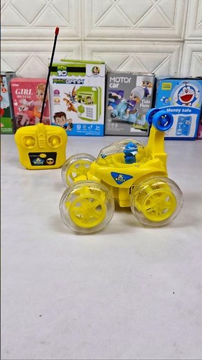 Remote Control Yellow 360 Stunt Car Unboxing & Testing with asmr #cars #rccar #toys