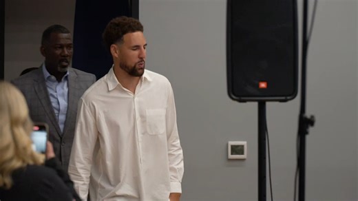 Today's full press conference introducing Klay Thompson, Naji Marshall, and Quentin Grimes as the newest members of the Dallas Mavericks. | Mike Leslie