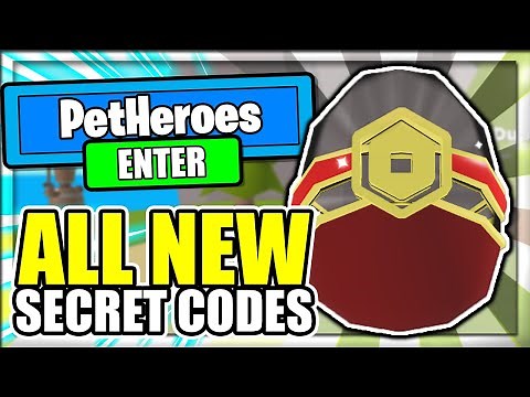 ALL *NEW* SECRET OP CODES! Pet Heroes Roblox