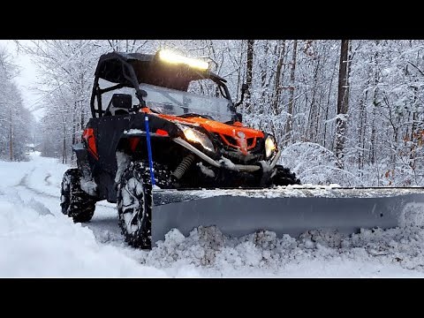 Plowing Snow with a Side by Side | This Wet Snow Really Sucked!