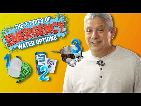 Three Types of Emergency Water Options