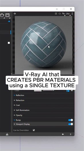 NEW V-RAY AI 😱😱😱 Would that be the BEST V-RAY UPDATE? V-Ray's new artificial intelligence feature creates a PBR material in seconds, from a single image! The material comes with up to 2048px resolution and is ready for you to use in your projects! Have you tried this feature? #archviz #sketchup #vray #rendering #3dvisualization | Chahoud Cursos