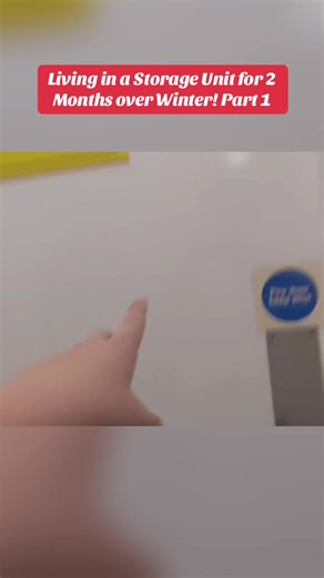 Living in a Storage Unit for 2 Months over Winter! Part 1 #fyp #viral #trending