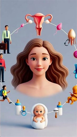 #menstrual cycle 3D animation #menstrualcycle #menstrualperiod #shortvideo #biology