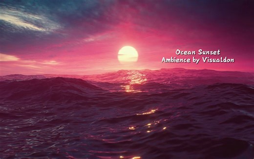 【4K】Wallpaper壁纸推荐-Ocean SunsetAmbience by Visualdon