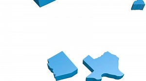 Map of the USA on White Background