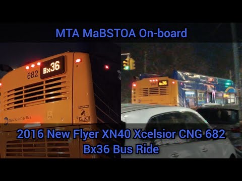 MTA: 2016 NFI XN40 Xcelsior CNG 682 Bx36 Bus Ride