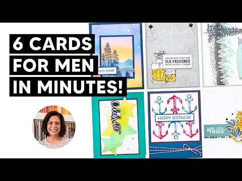 🔴Make 6 Handmade Cards for Men in Minutes That Will Impress