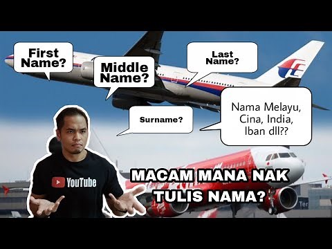 Panduan isi nama beli tiket flight AIRASIA & MALAYSIA AIRLINES
