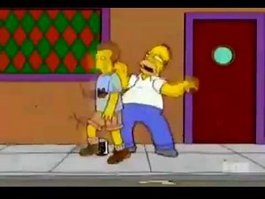 Homer Simpson drunk dancing