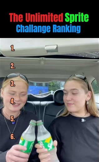 The unlimited sprite challange ranking 😂💨 | Ranking video | #SpriteRankin #shorts