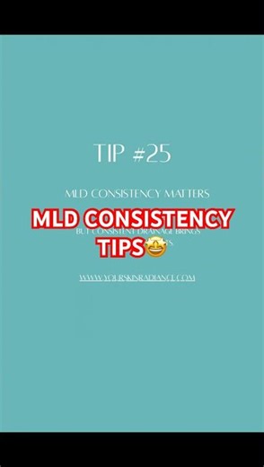 MLD CONSISTENCY TIPS ✨ #azskincare #facial #lymphaticmassage #lymphaticdrainage
