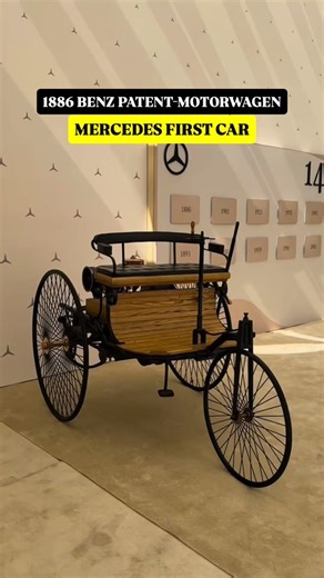 The beginning of it all: Mercedes’ first car, 1886 Benz Patent-Motorwagen. 👀🚗 #MercedesBenz #FirstCar #BenzPatentMotorwagen | Motoring World