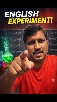 Learn English Like a Science Experiment 🧪 | Amazing Trick to Understand Phrasal Verbs #EnglishExper