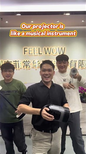 Our projector is like a musical instrument