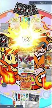 Soloing Expert Wugtrio ex & Vaporeon Deck (Shining Revelry) with Charizard ex in PTCGP (perfect win)