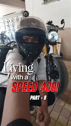 RoamAntics🫶🏼🏁 on Instagram: "Speed 400 Build Quality explained / Series part 8 #triumphspeed400 #speed400 #triumph #buildquality"