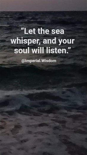 Let the Sea Whisper | Peaceful Beach Quote | Ocean Soul Vibes