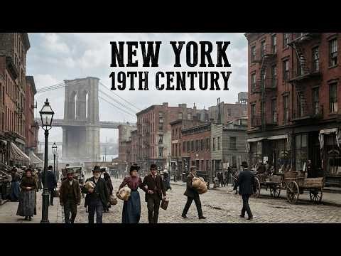 Exploring NEW YORK in 1800s in 11 minutes | 1800 to 1899 | AI Reconstruction