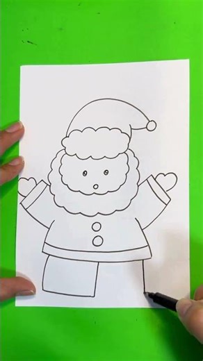How to Draw Santa Claus Step by Step 🎅 | Easy Christmas Drawing #easydrawing
