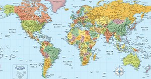 Rand McNally Signature Edition World Wall Map is now less than $3