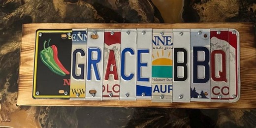 Custom License Plate Name Sign - Etsy